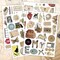 90pc Vintage Aesthetic Stickers for Scrapbooking & Journaling - Waterproof Vinyl Decals for Kindle, Water Bottles, Laptop & iPad Case - Retro Junk Journal Supplies & Dark Academia Art Stickers for Adults
